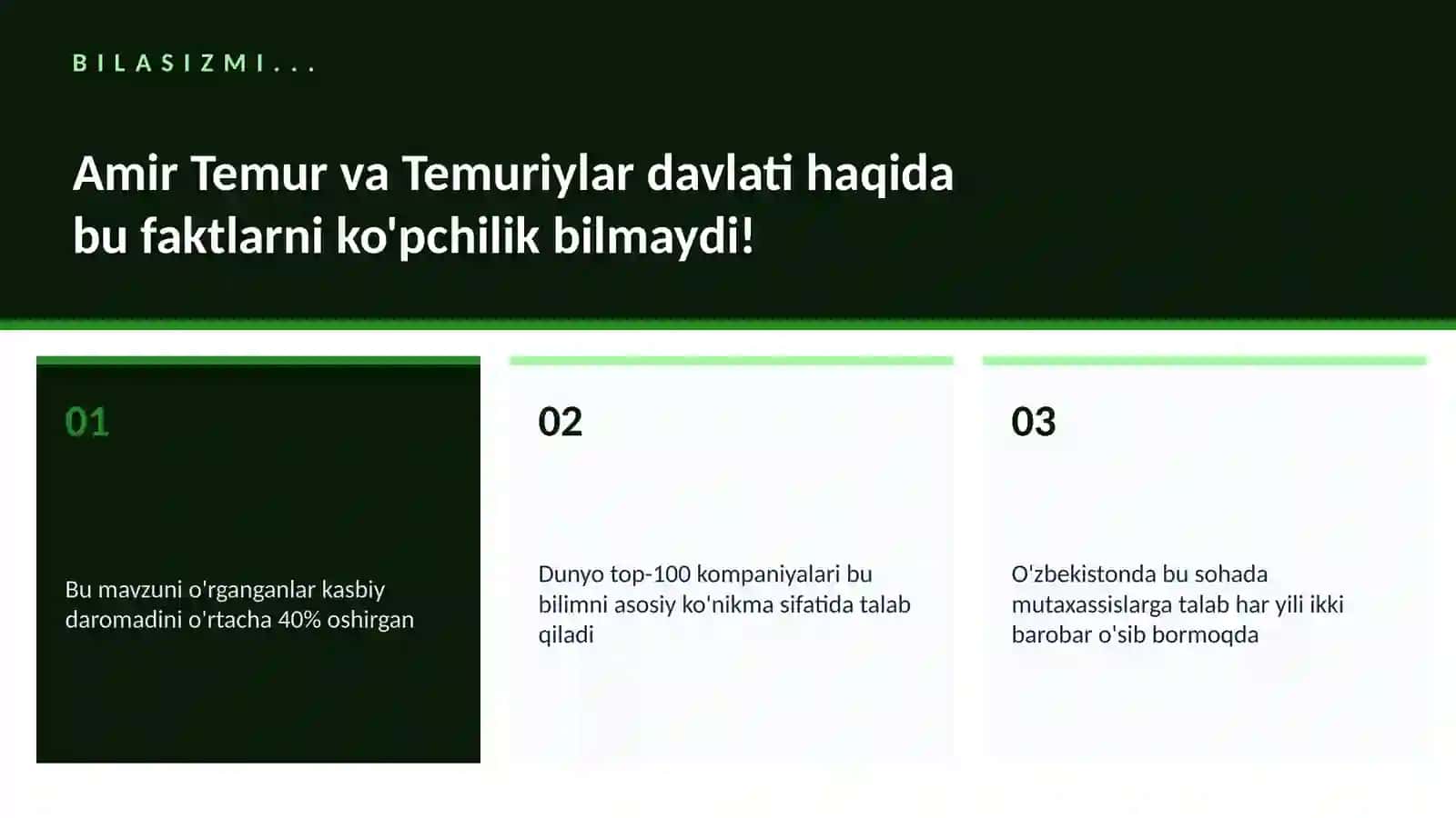 Amir Temur va Temuriylar davlati 2