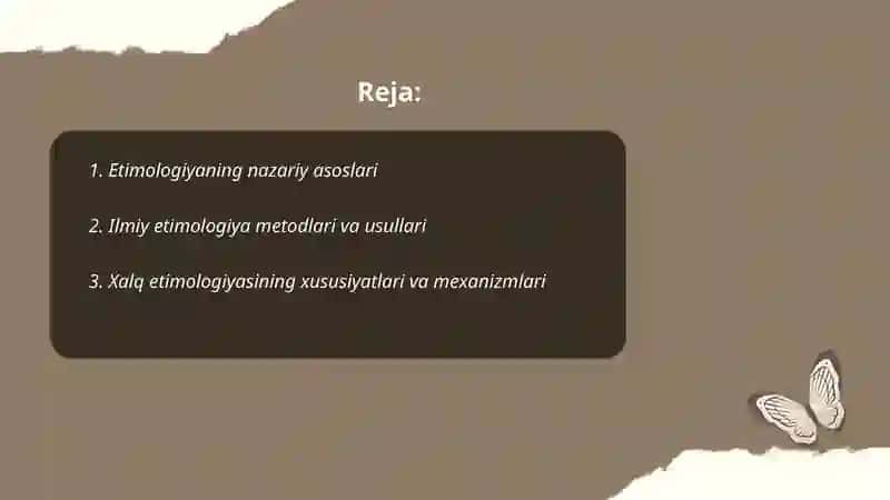 Etimologiya. Ilmiy etimologiya va xalq etimologiyasi 2