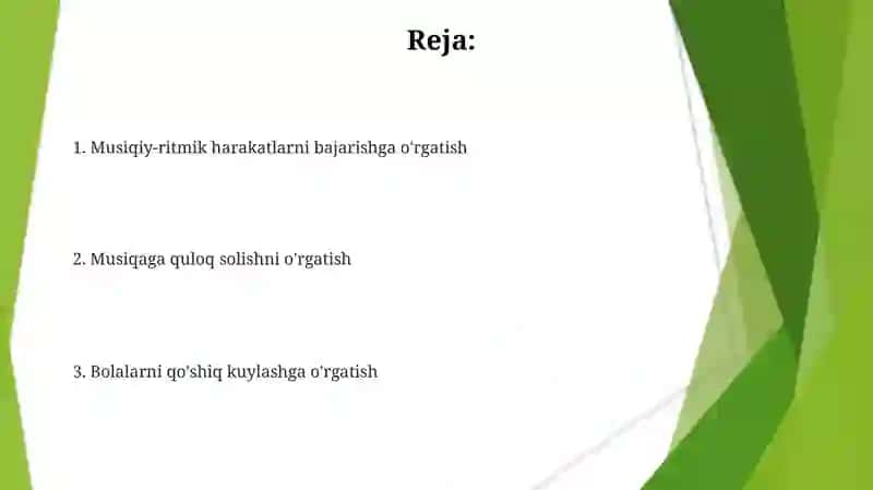Musiqa va ritmik harakatlar 2