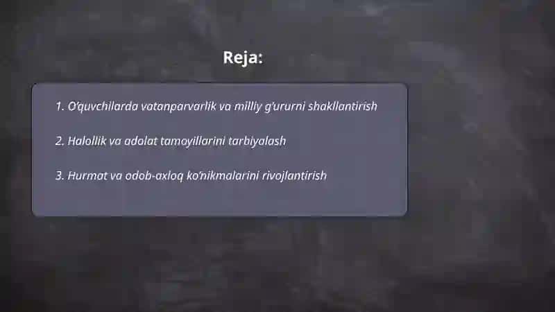 O’quvchilarni manaviy ahloqiy tarbiyalash 2