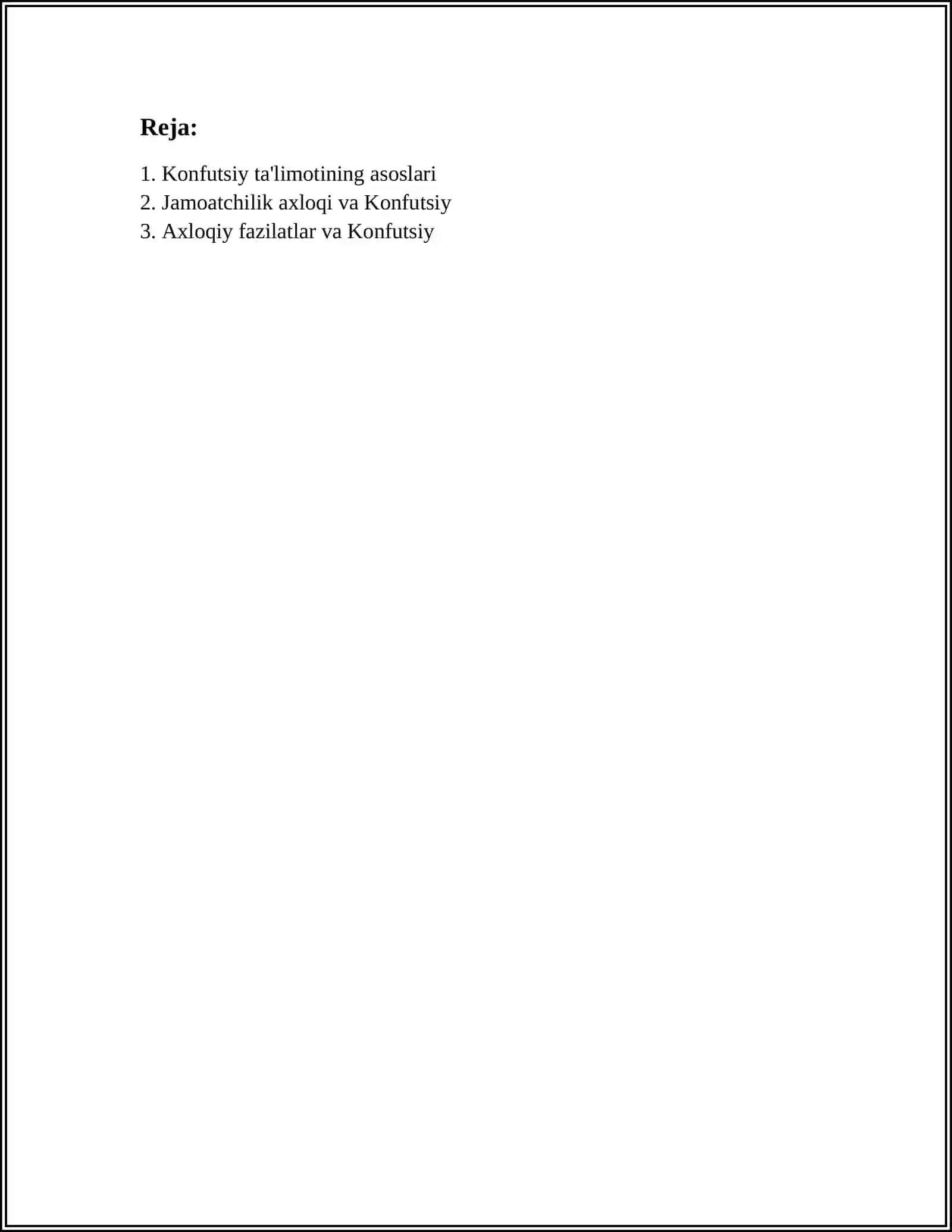 Konfutsiy ta'limotining asoslari 2