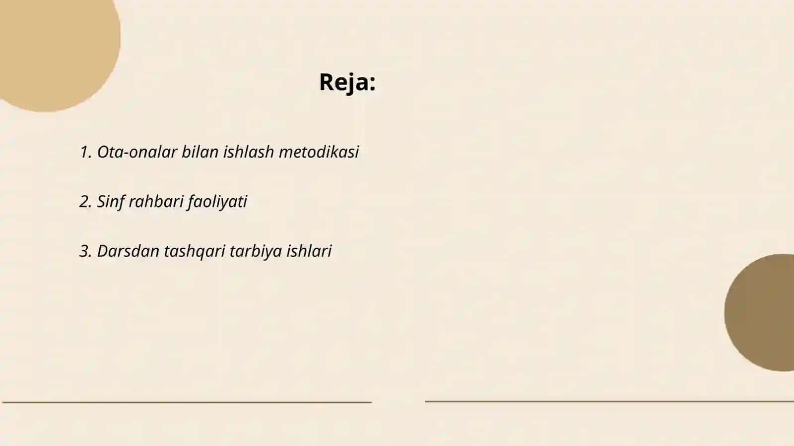 Tarbiyaviy ishlar metodikasi 2