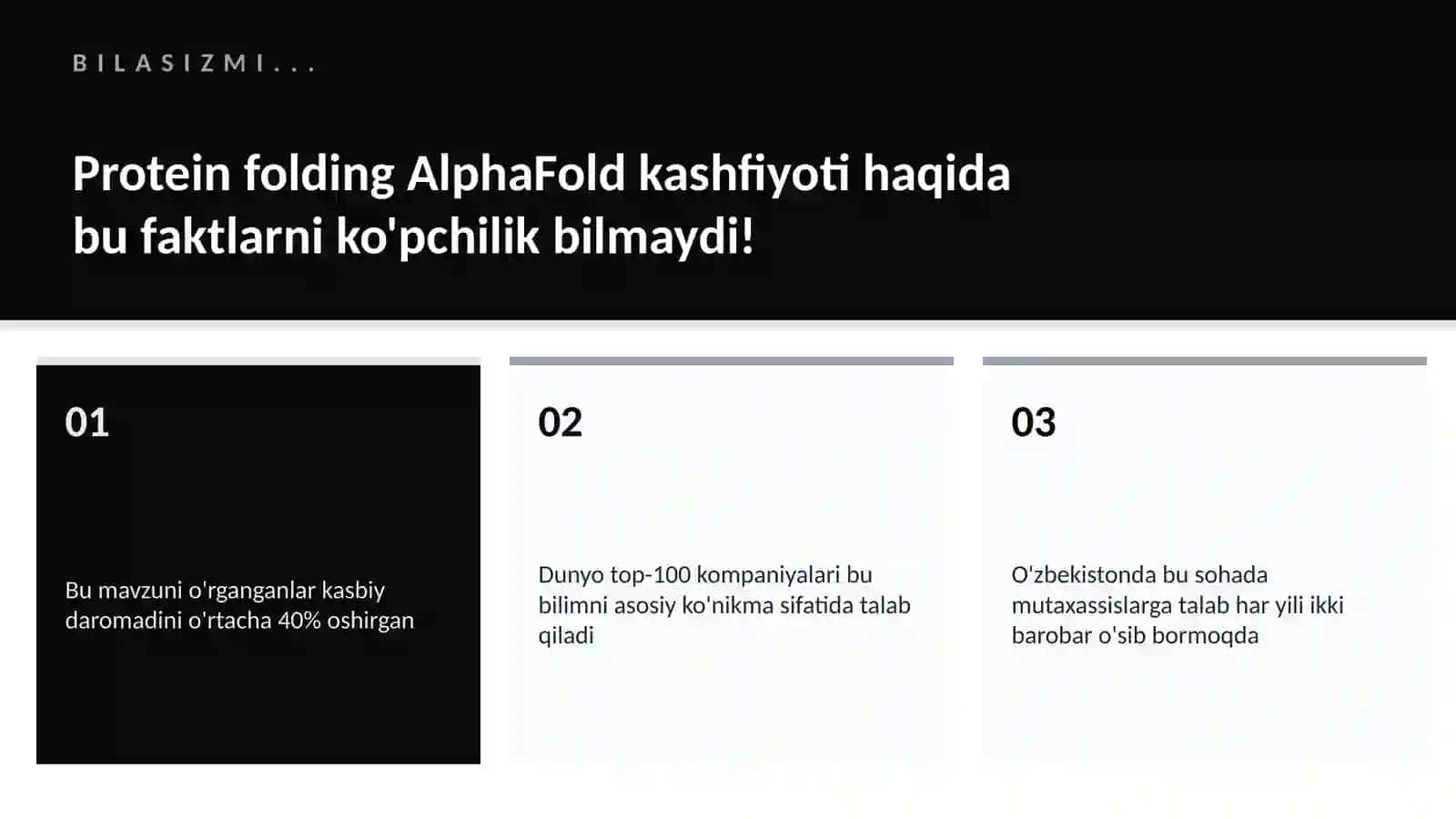 Protein folding AlphaFold kashfiyoti 2