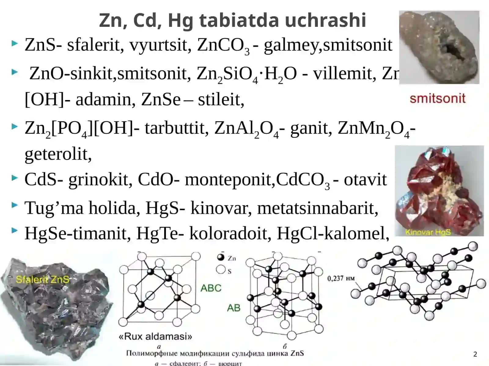 Ikkinchi  guruhning   d-elementlari 2