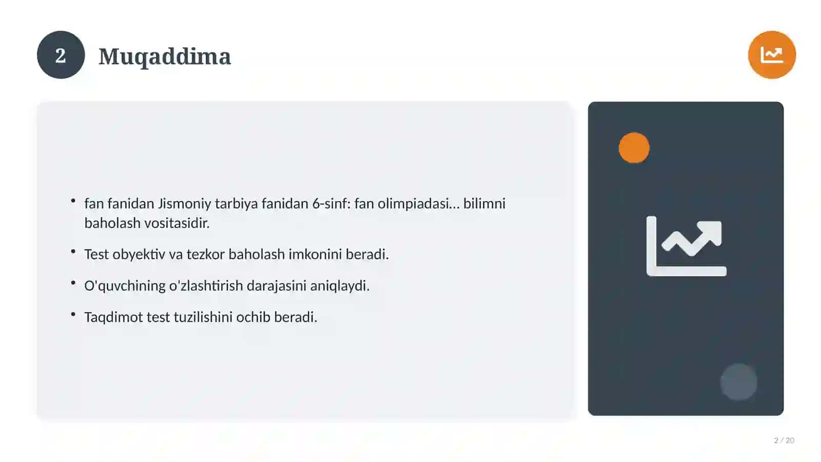 Jismoniy tarbiya fanidan 6-sinf: fan olimpiadasi savollari 2