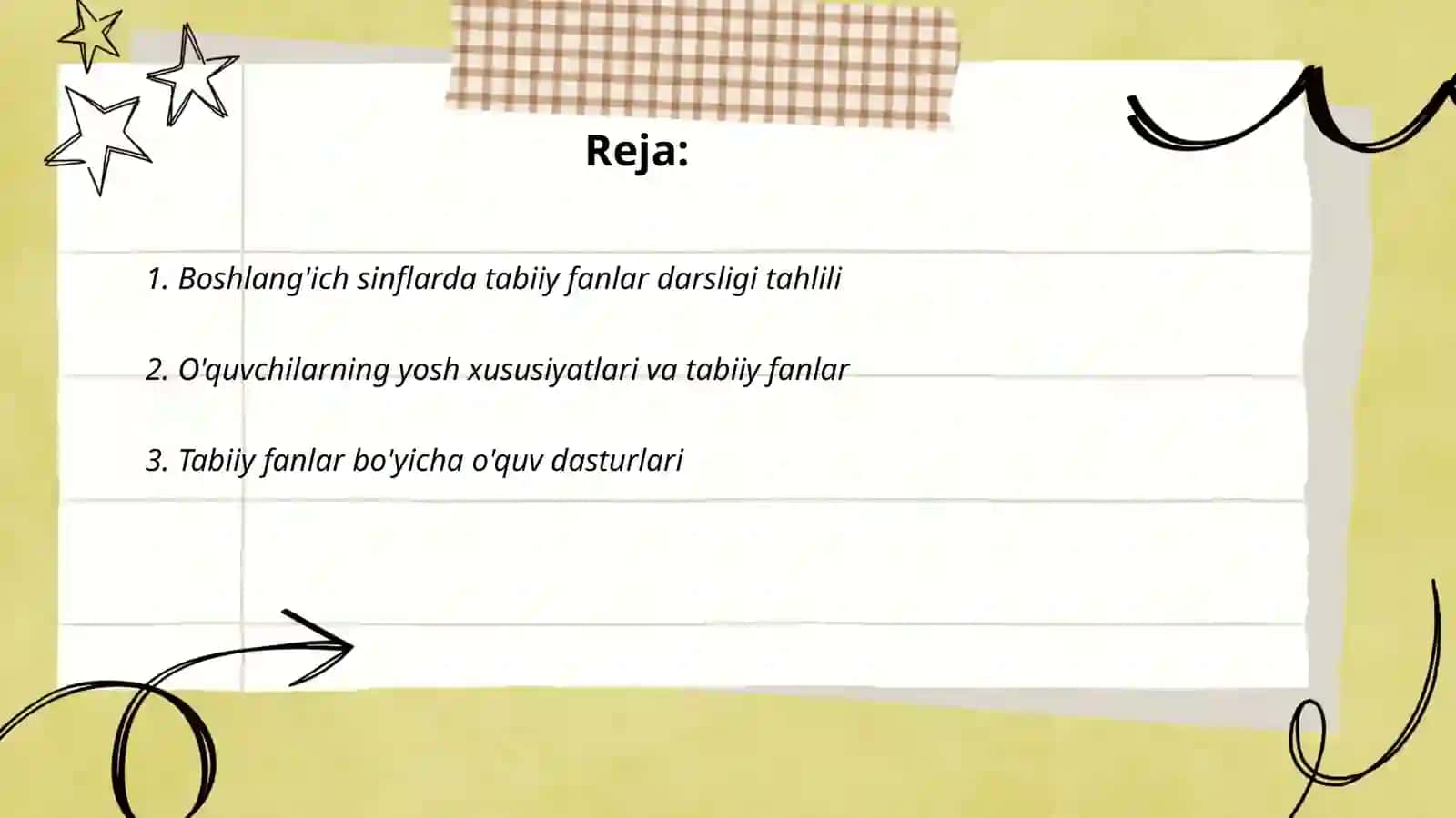 Boshlang'ich sinflarda tabiiy fanlar darsligi tahlili 2