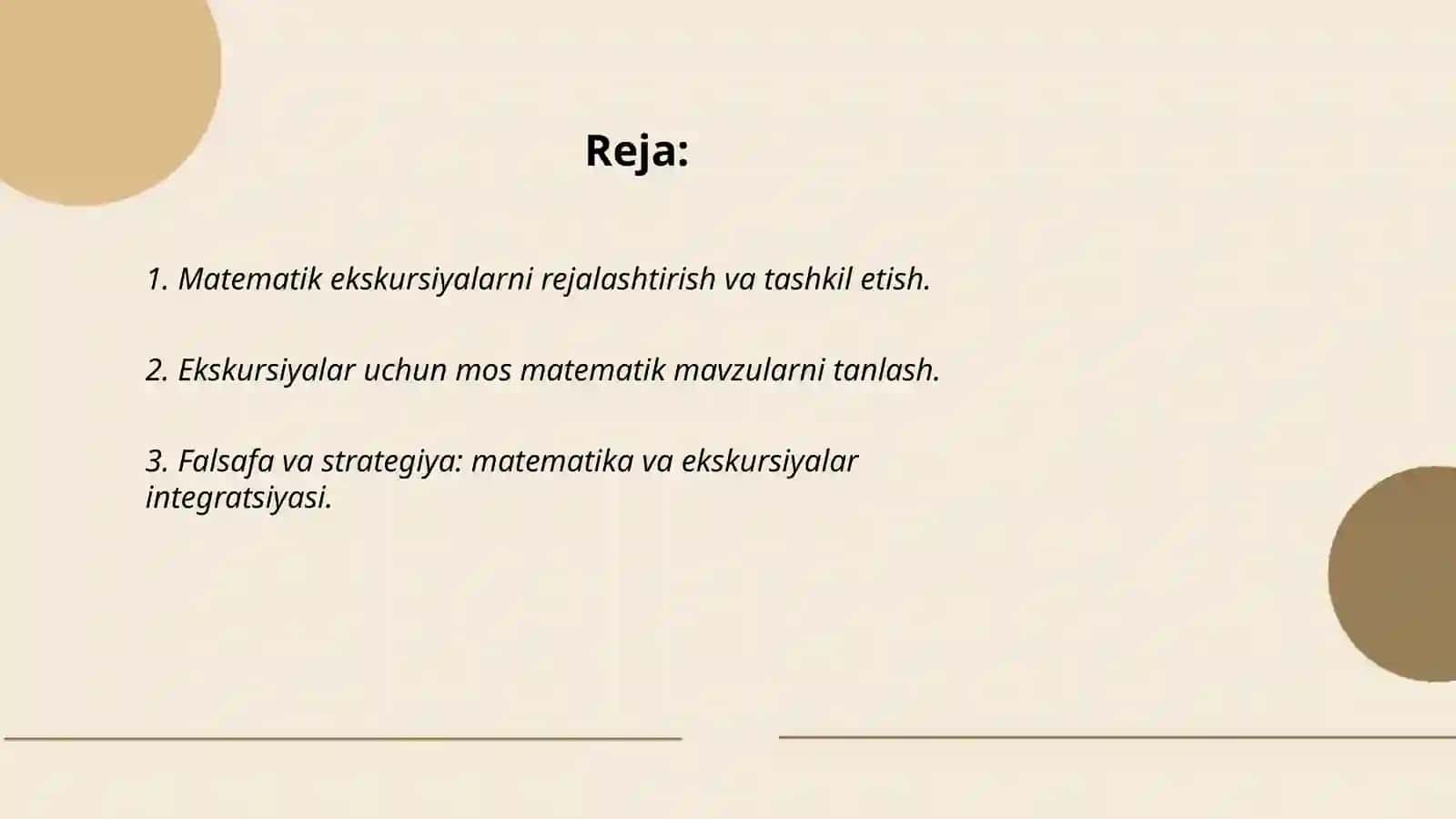 Matematik ekskursiyalar tashkil etish metodikasi 2