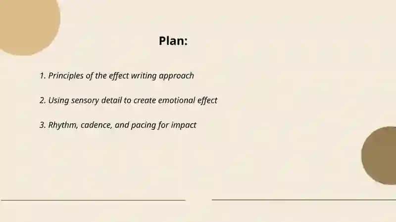Effect writing approach 2