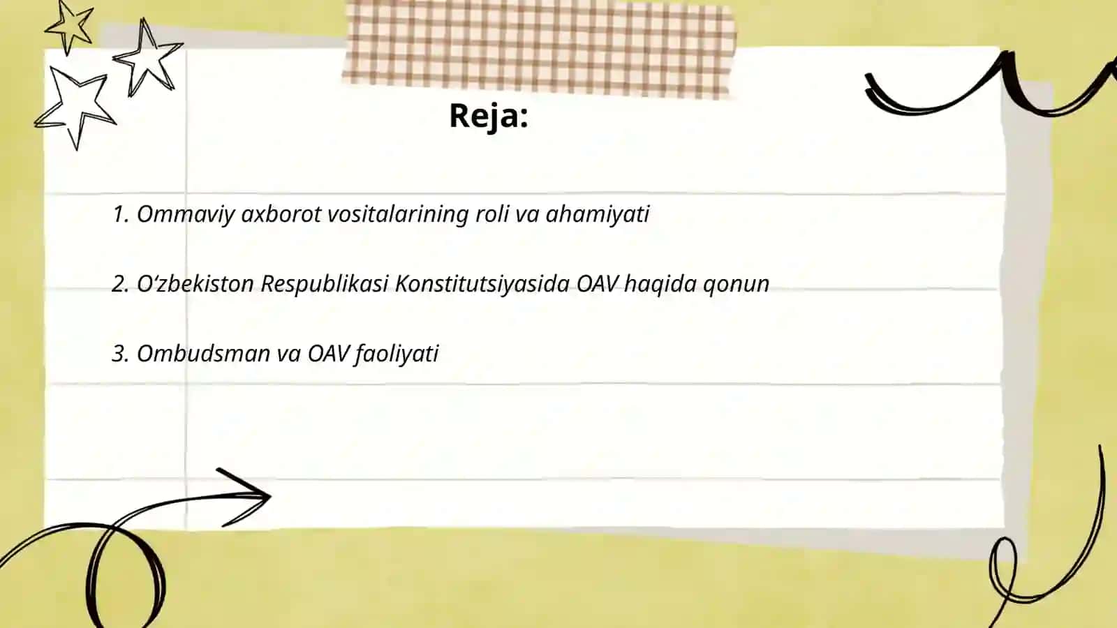 Oʻzbekiston Respublikasida ommaviy axborot vositalarining faoliyati 2