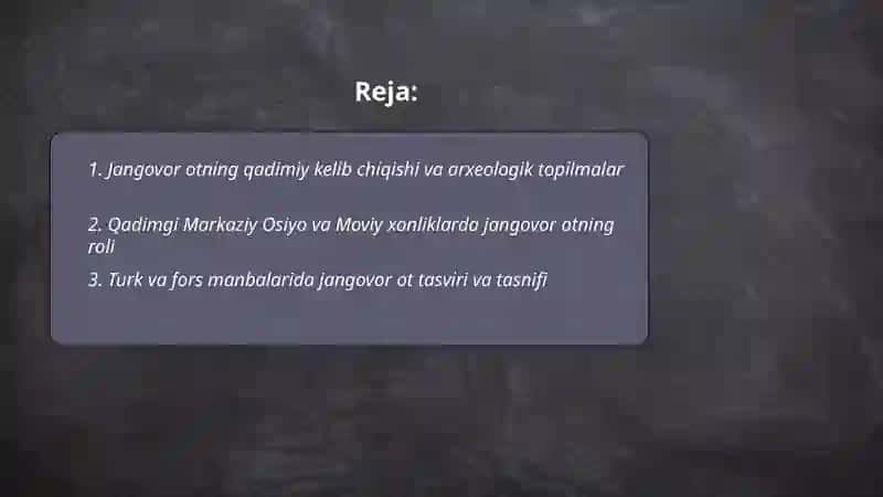Jangovor ot obrazining tarixiy asoslari va badiiy talqini 2