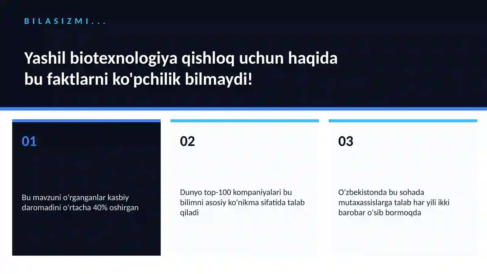 Yashil biotexnologiya qishloq uchun 2