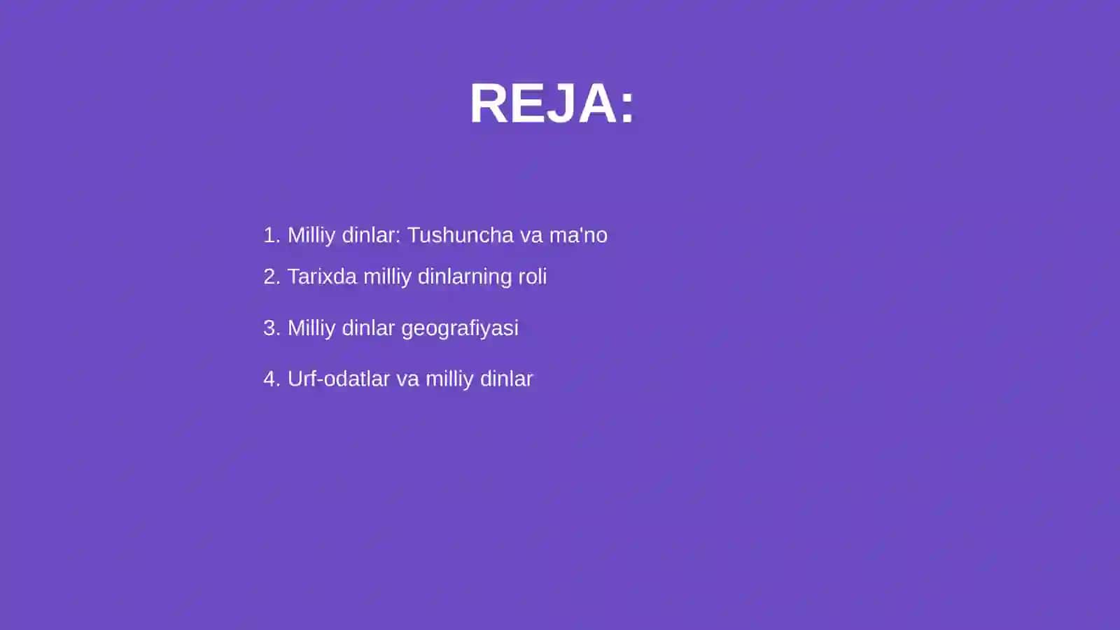 Milliy dinlar 2