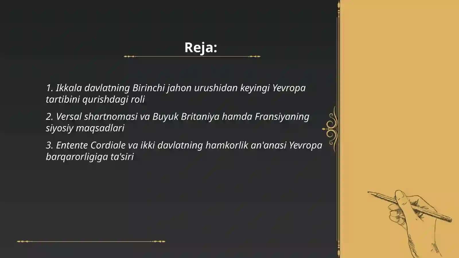 Buyuk Britaniya va Fransiya yangi Yevropani qurishi 2