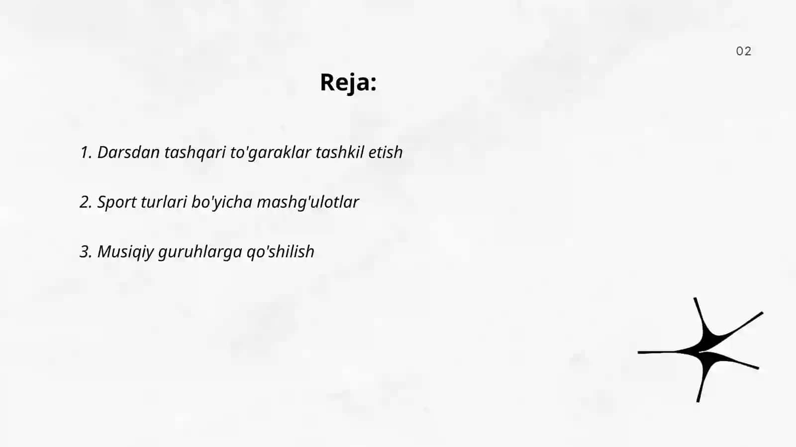 Darsdan tashqari to'garaklar tashkil etish 2