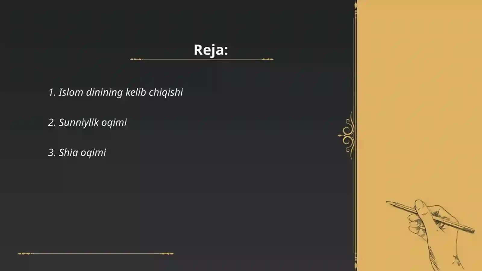 Islom dini oqimlari 2
