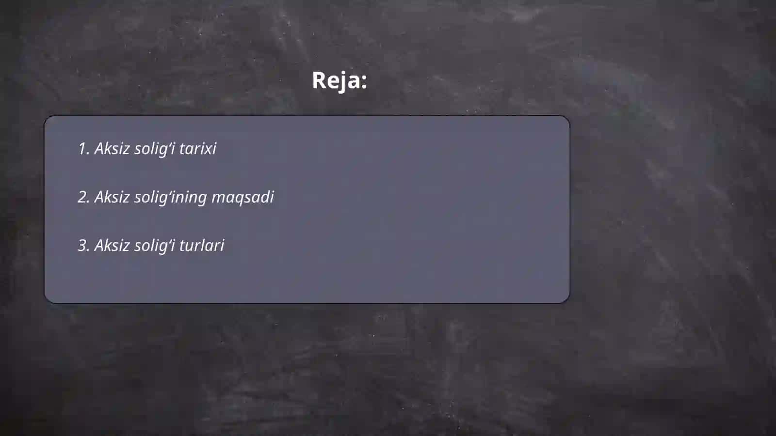 Aksiz soligʻi 2