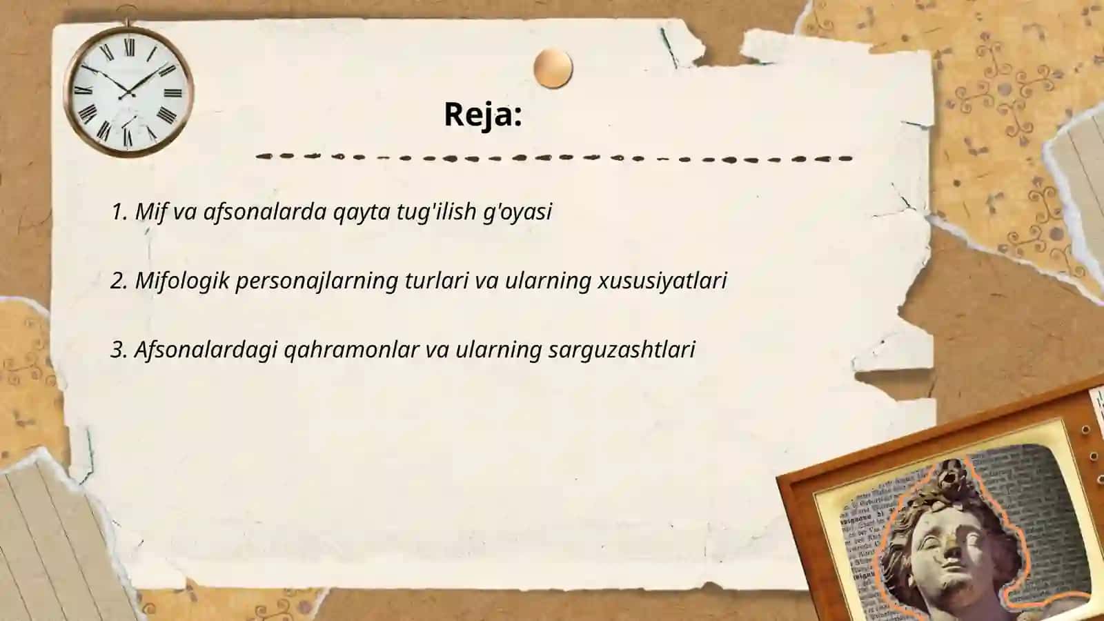 Folklor janrdagi asar tahlili: mif, afsona 2