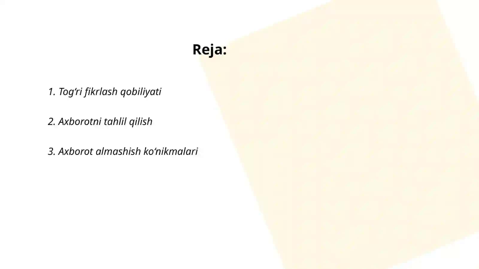 Soft skills-togri fikrlash axborotni tuzish 2