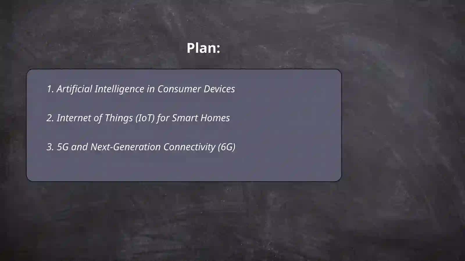 Artificial Intelligence in Consumer Devices 2