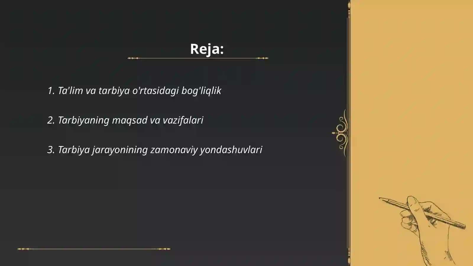 Pedagogik jarayonda tarbiyaning mohiyati 2