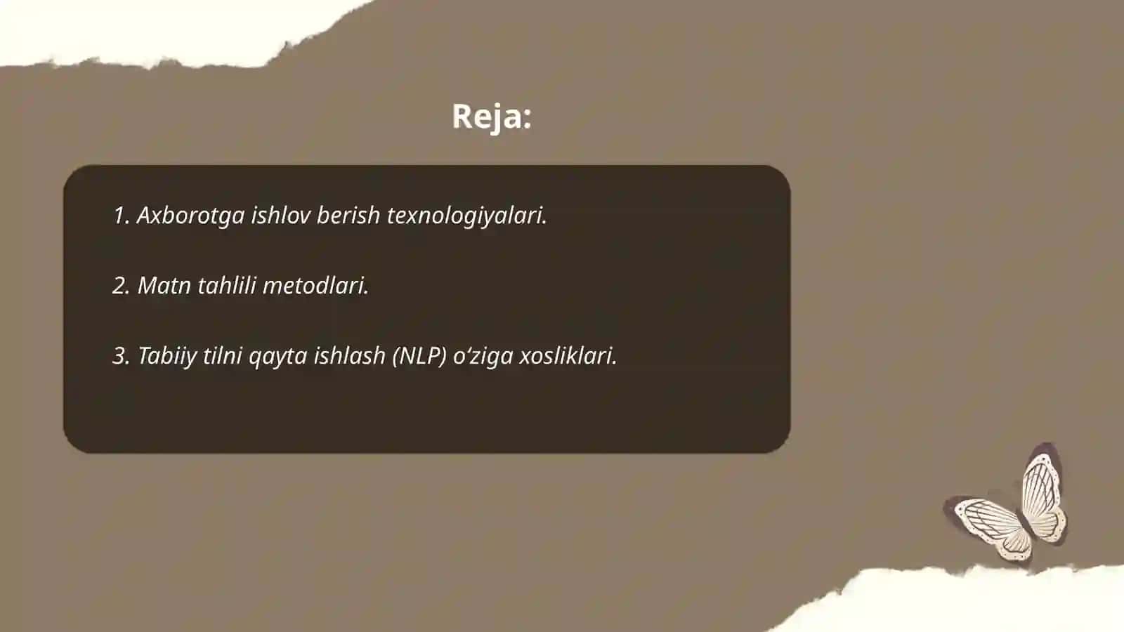 Axborot (matn) ustida ishlash qiyosiy tahlil 2