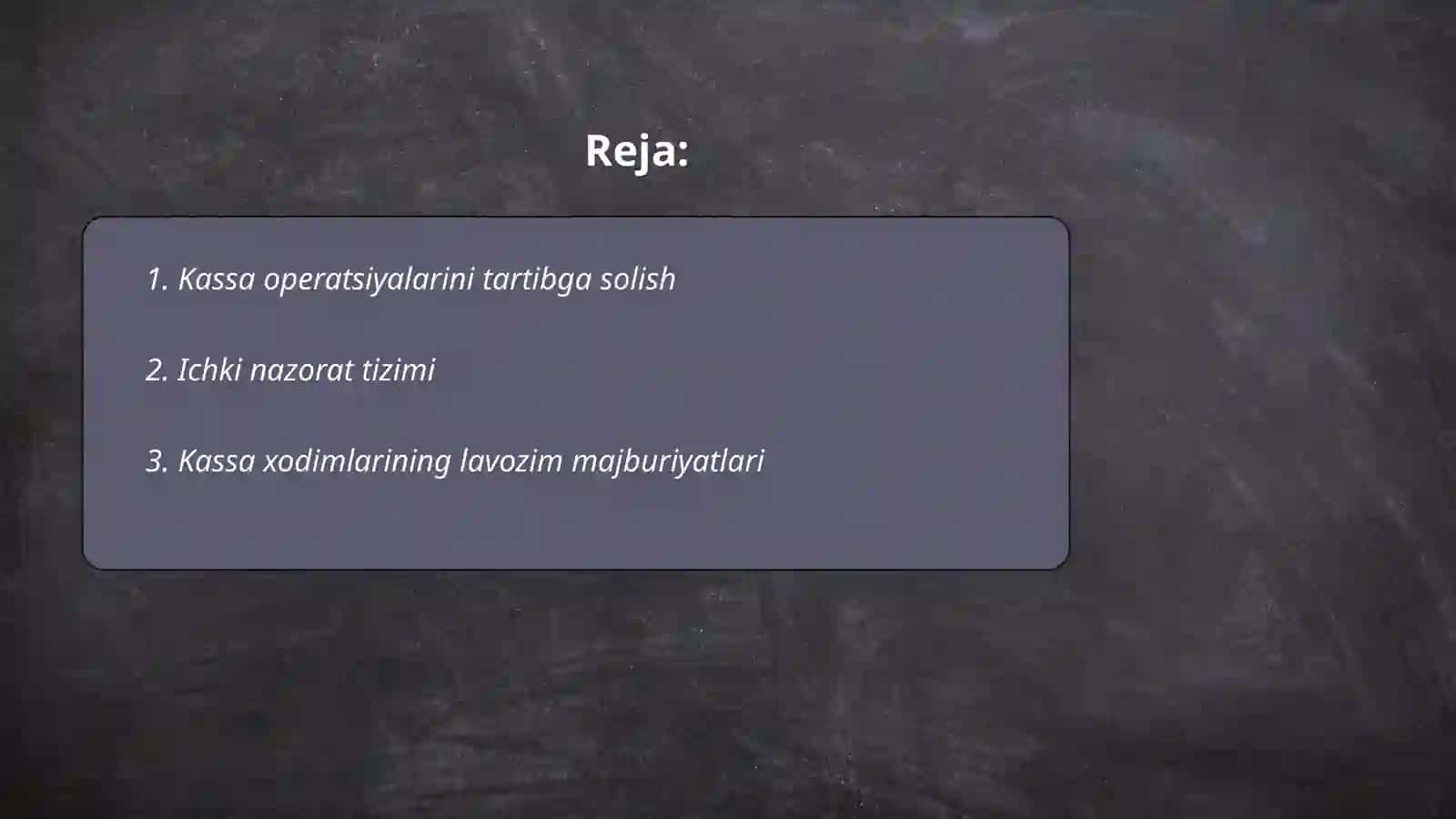 Banklarda Kassa operatsiyalari auditi 2