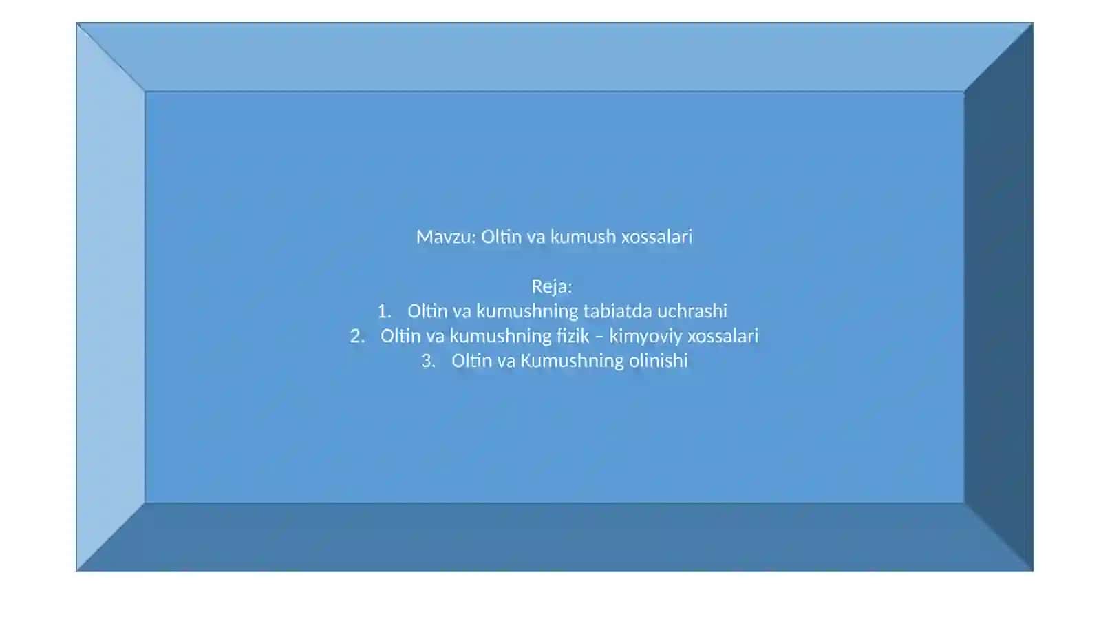 Oltinvakumush xossalari 2
