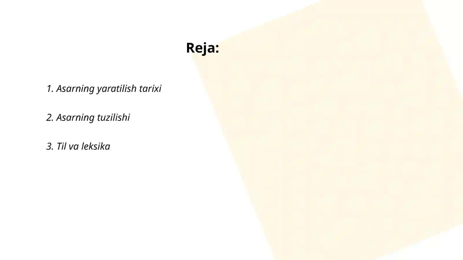 Devoni lugʻotit turk asari 2