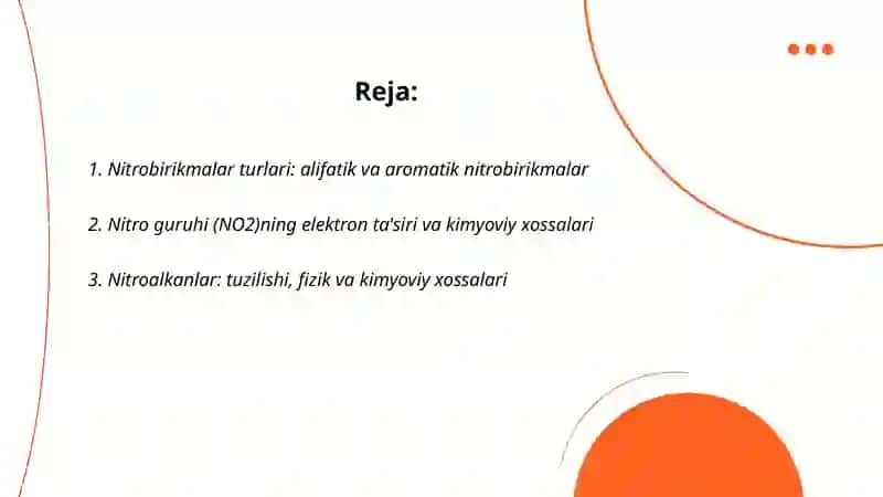 Nitrobirikmalar turlari 2