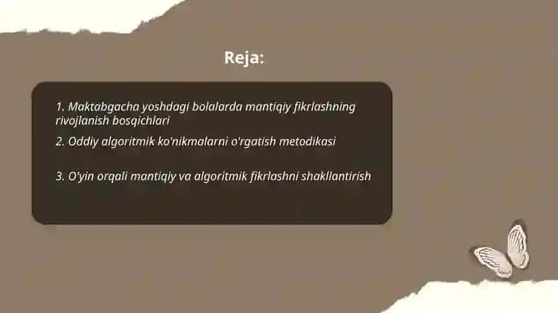 Maktabgacha yoshdagi bolalarda mantiq va algoritmik fikrlashni rivojlantirish 2