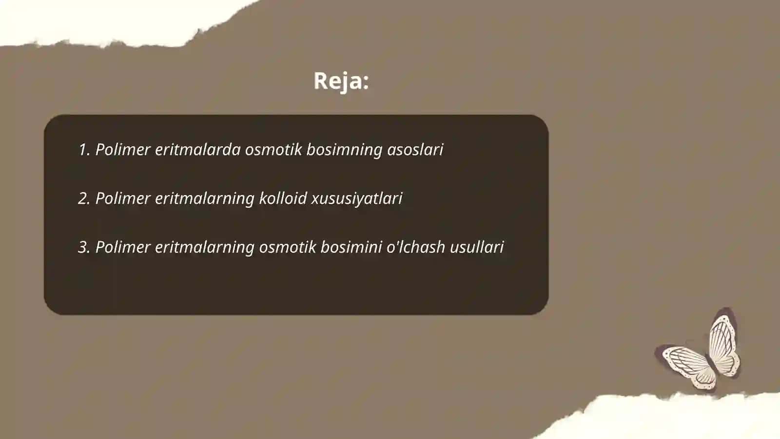 Polimer eritmalarning osmotik bosimi 2