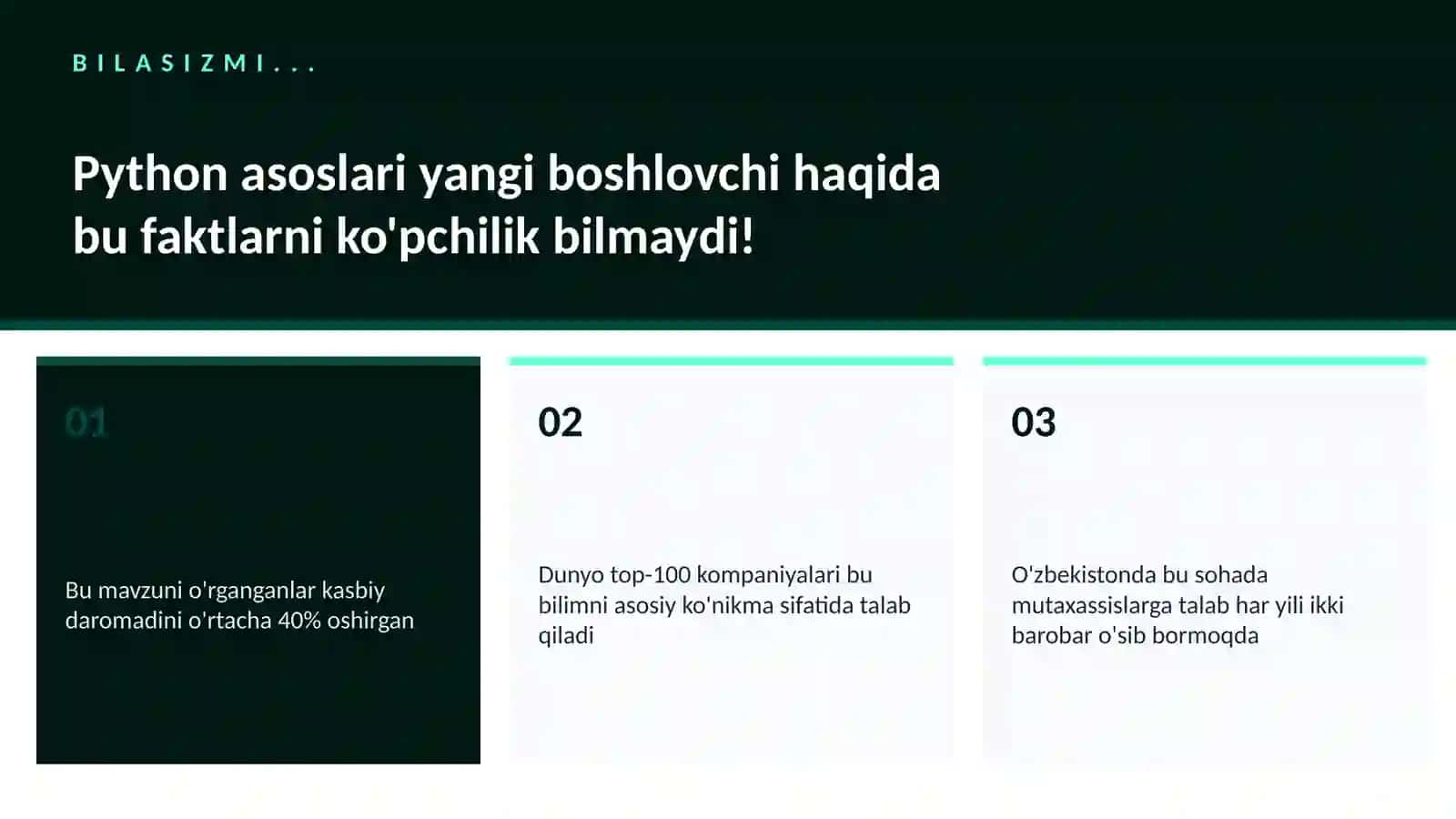 Python asoslari yangi boshlovchi 2
