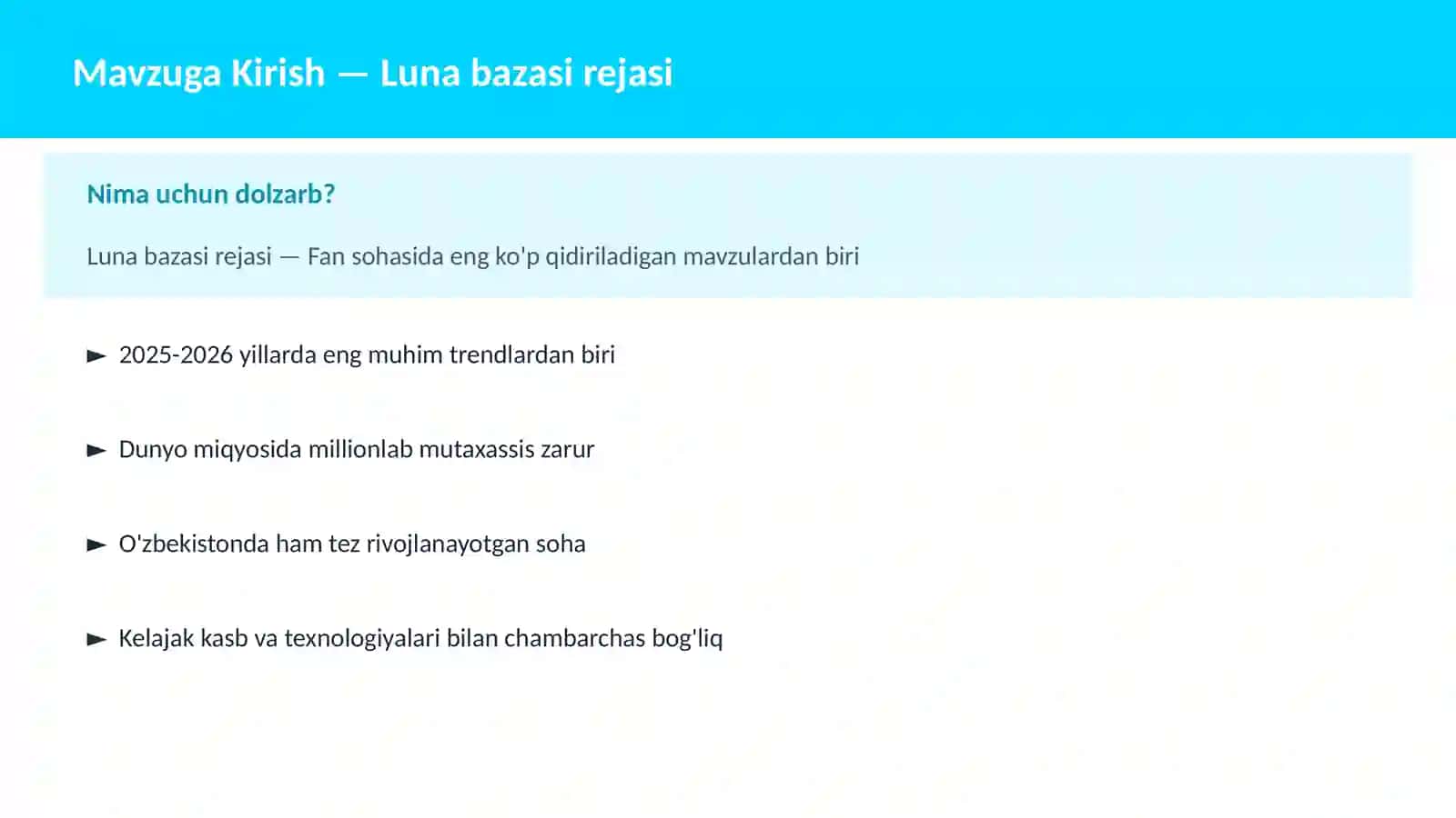 Luna bazasi rejasi 2