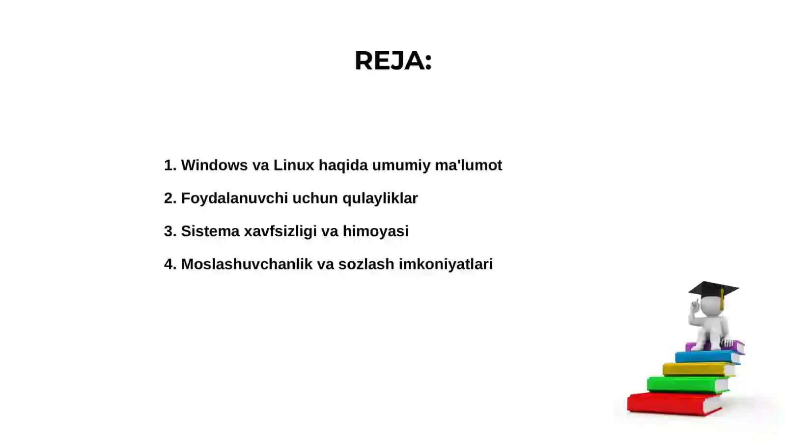 Windows va Linux haqida umumiy ma'lumot 2