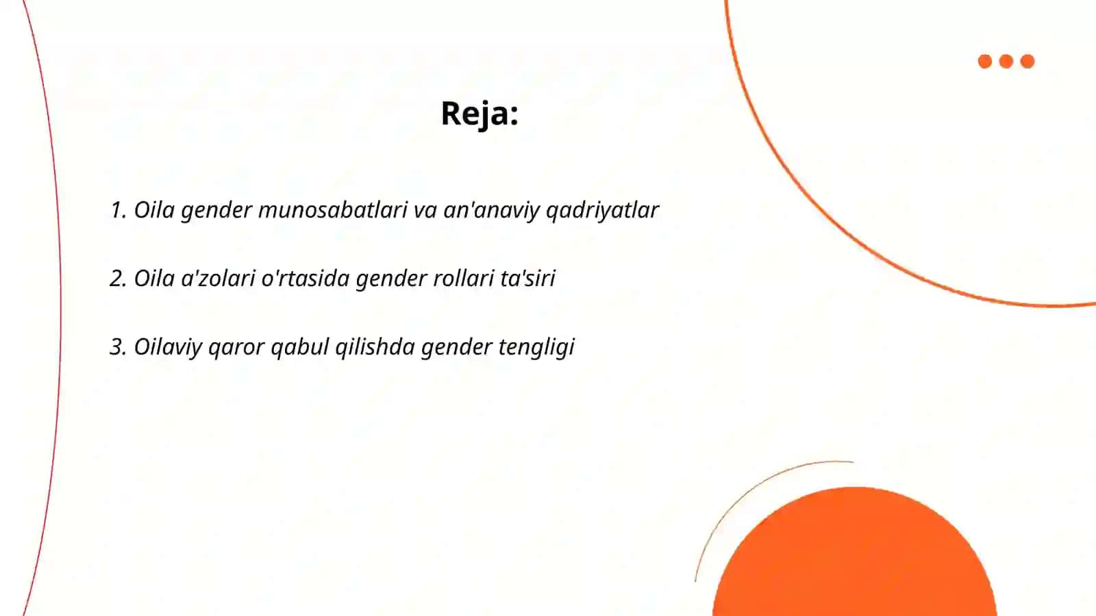 Oila gender munosabatlar elementi sifatida 2