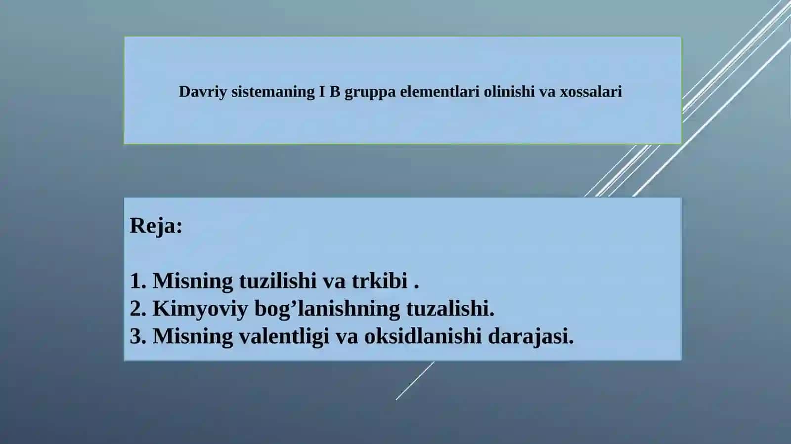 davriy sistema 1 B guruh 2