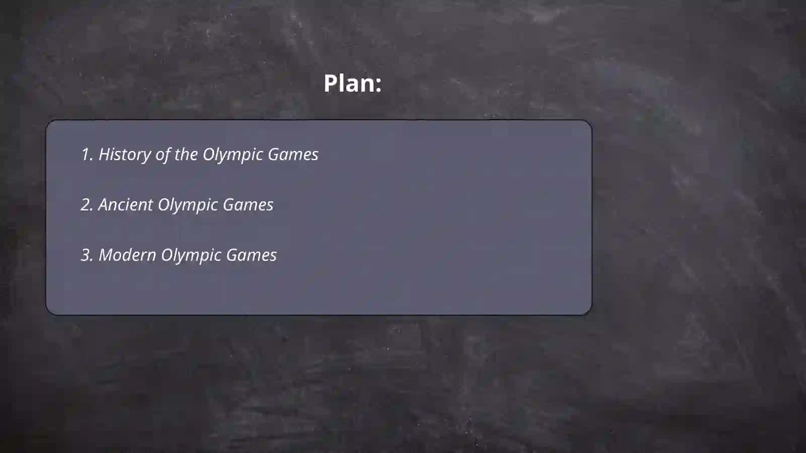 The Olympic Games 2