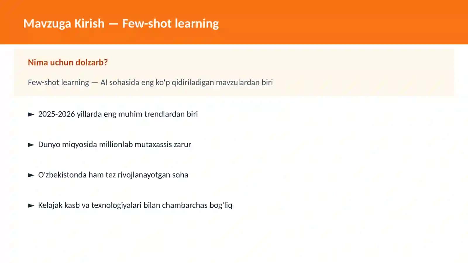 Few-shot learning 2