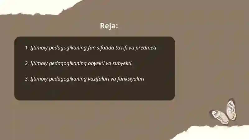 Ijtimoiy pedagogika fan sifatida 2