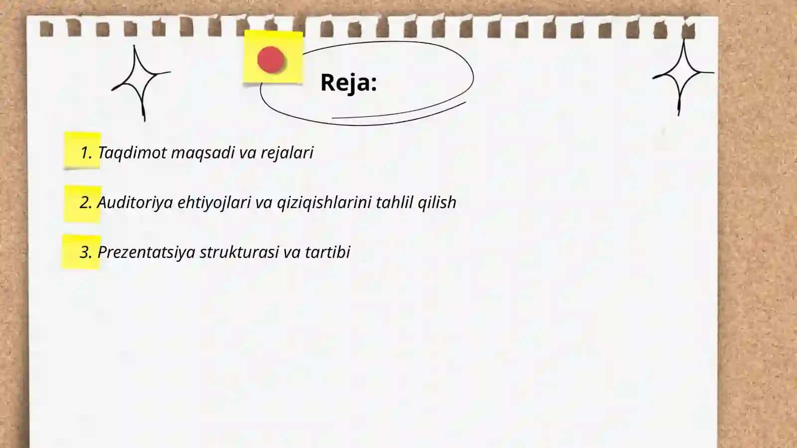 Taqdimot paytida kamchiliklar 2