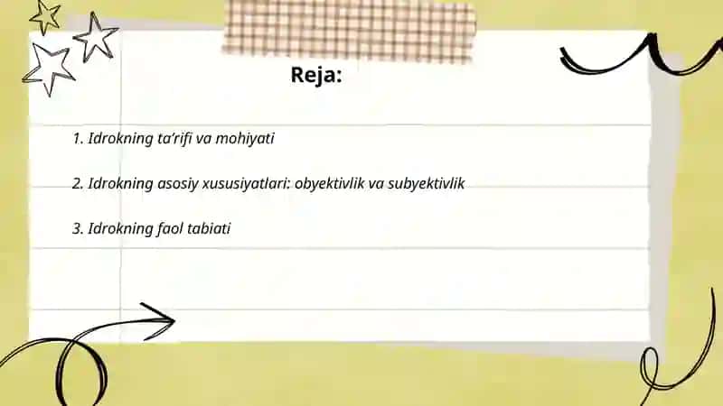 Idrok haqida tushuncha va uning xususiyatlari 2