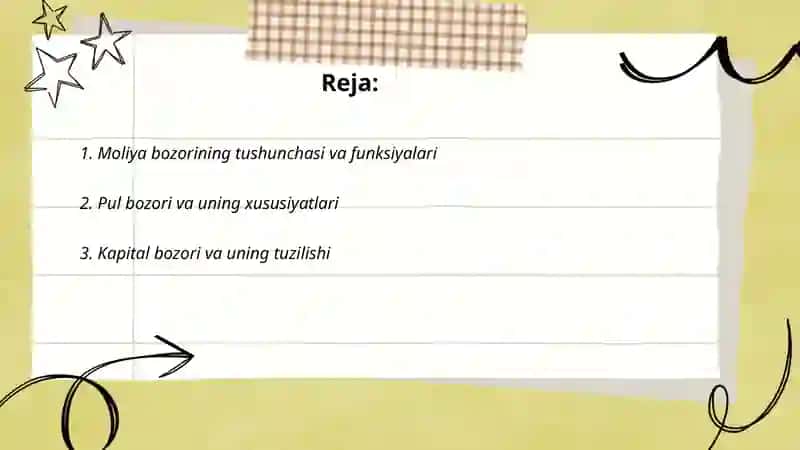 Moliya bozorlari va ularning turlari 2
