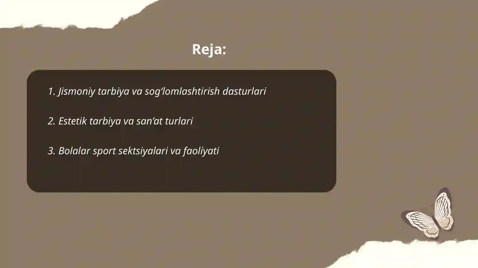 Jismoniy va estetik tarbiya 2