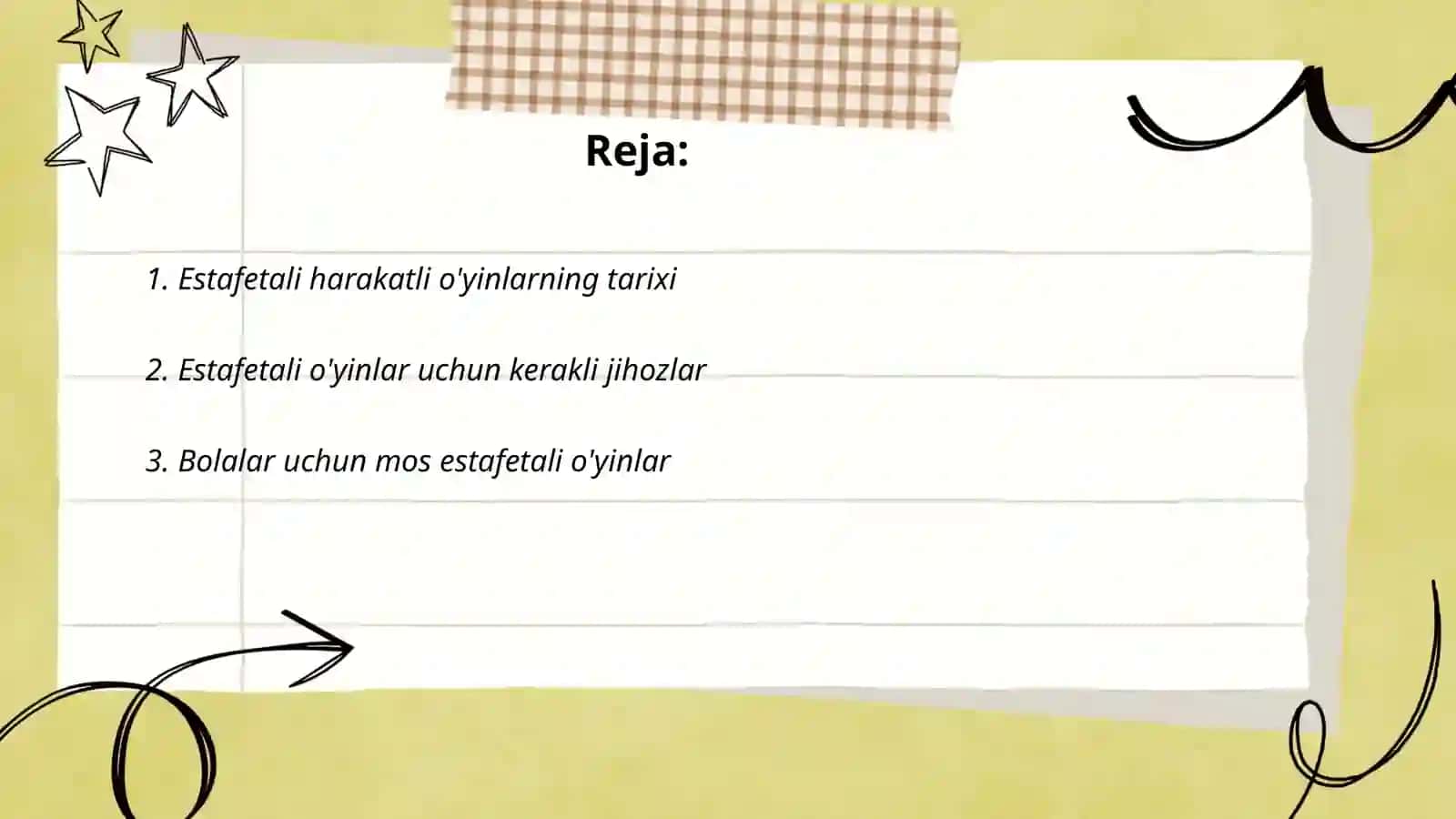Estefetali harakatli o'yinlarni o'rgatish 2
