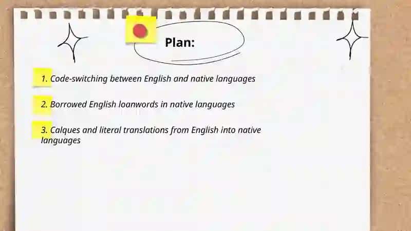 Code-switching between English and native languages 2