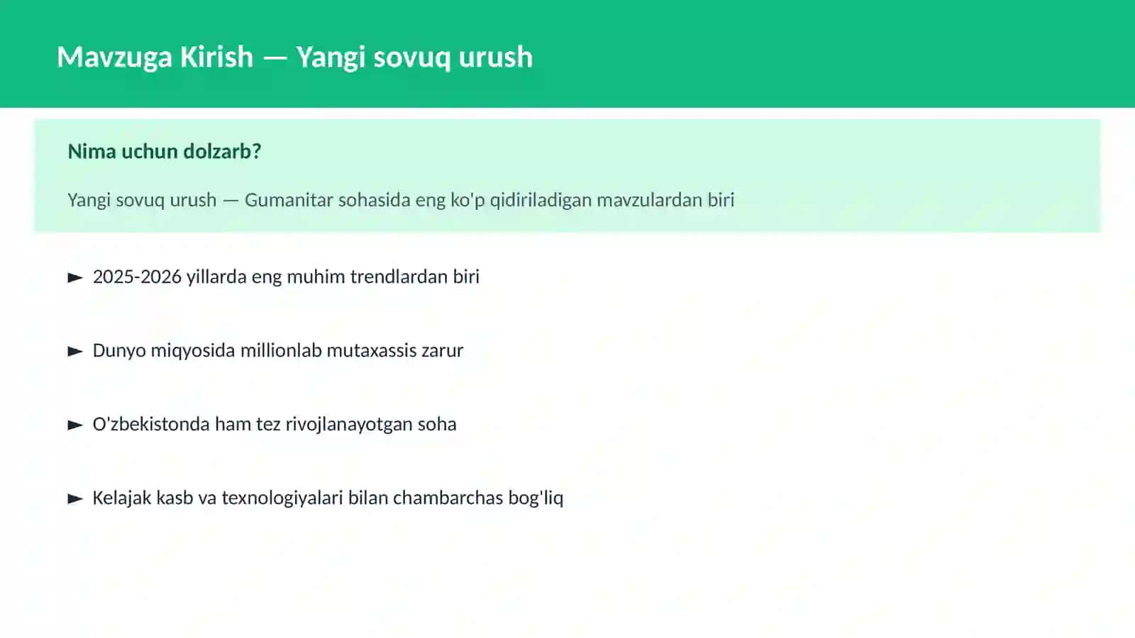 Yangi sovuq urush 2