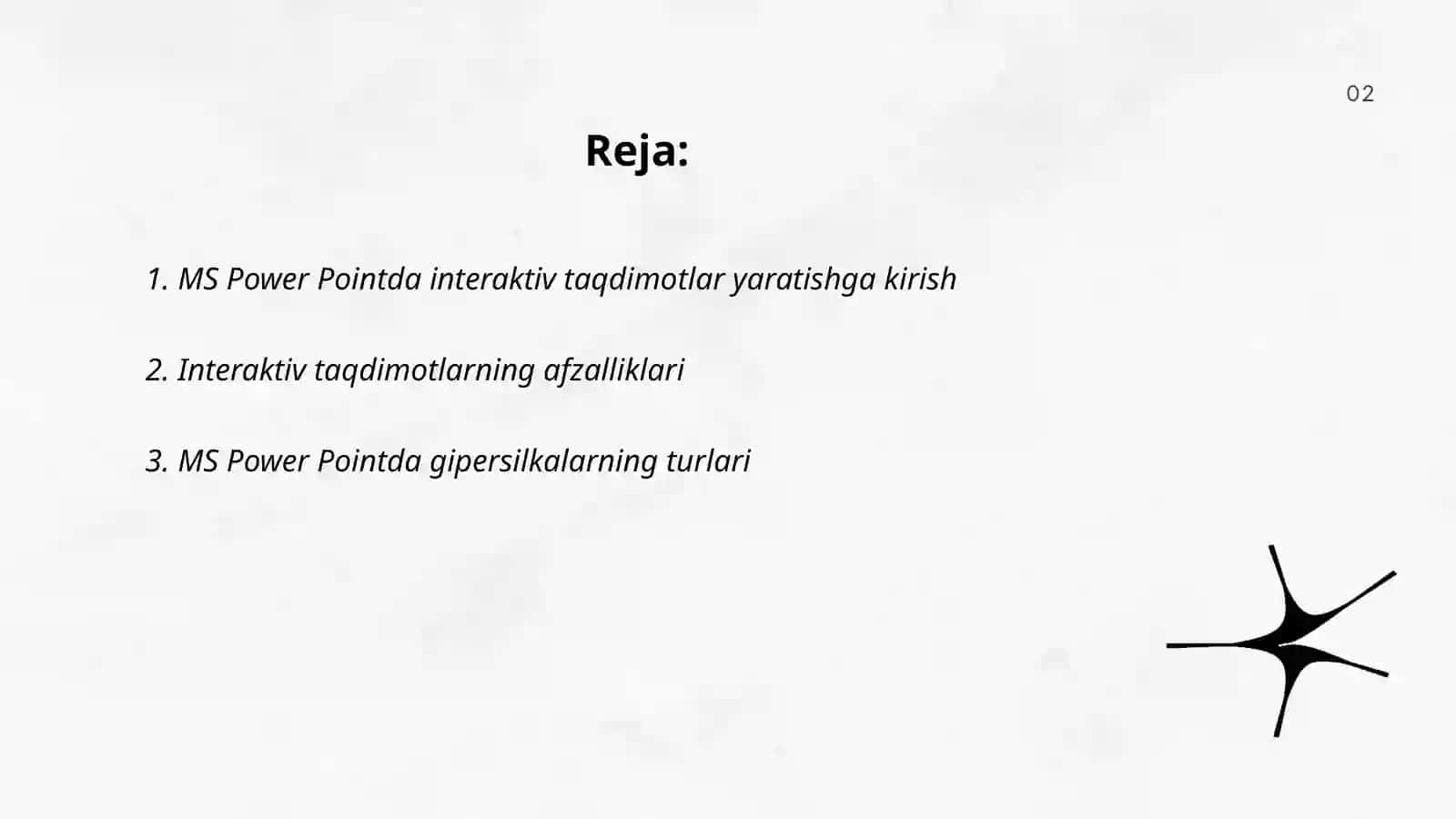 Ms Power Pointda oʻrgatuvchi -interaktiv taqdimotlar yaratish 2
