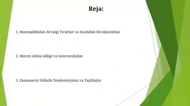 Mustaqillik davri o'zbek she'riyatida g'azal janri tipologiyasi 2