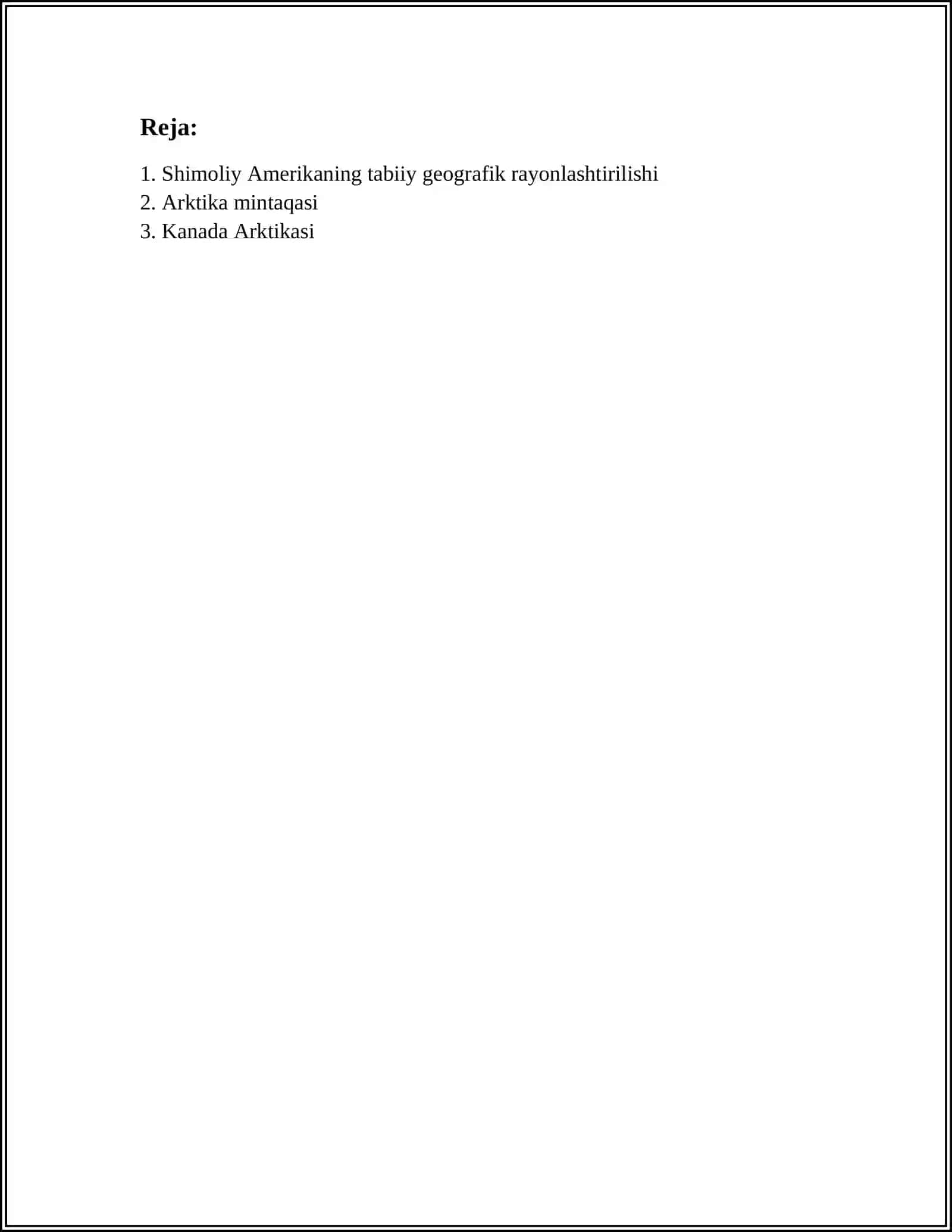 SHIMOLIY AMERIKA TABIIY GEOGRAFIK RAYONLARI 2