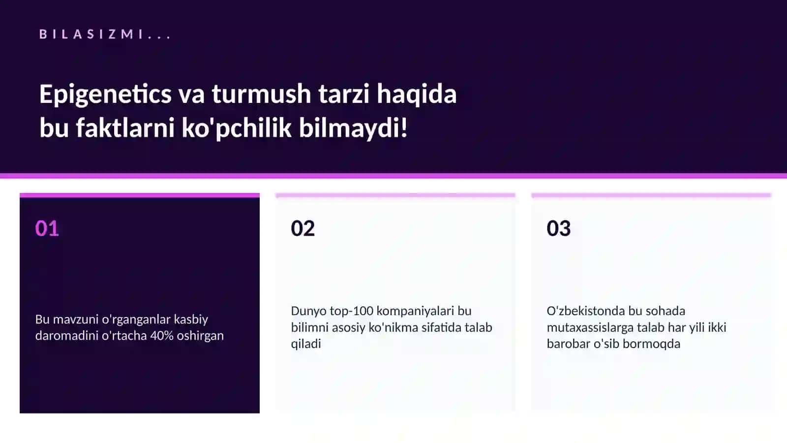 Epigenetics va turmush tarzi 2